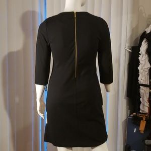 Black dress with Aminal print Chicos 2 dress